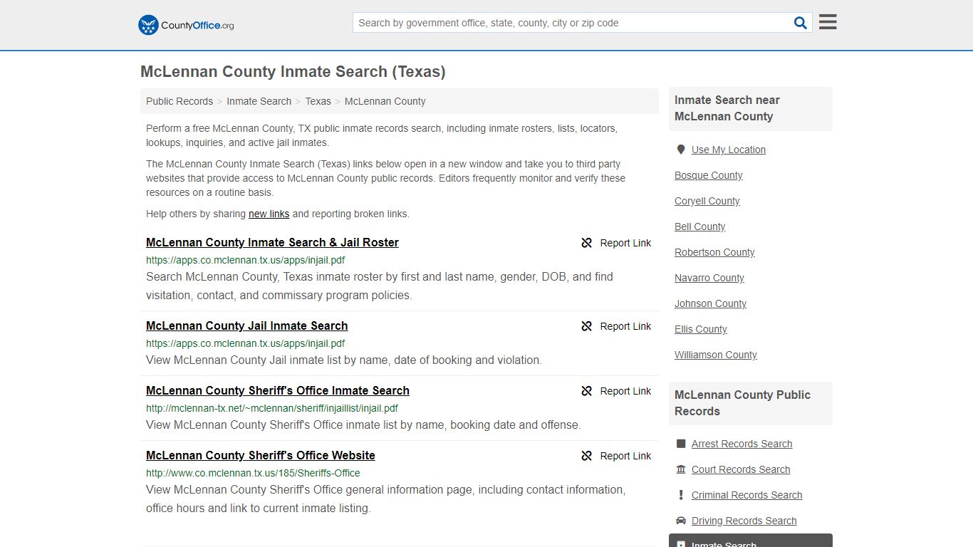 Inmate Search - McLennan County, TX (Inmate Rosters ...